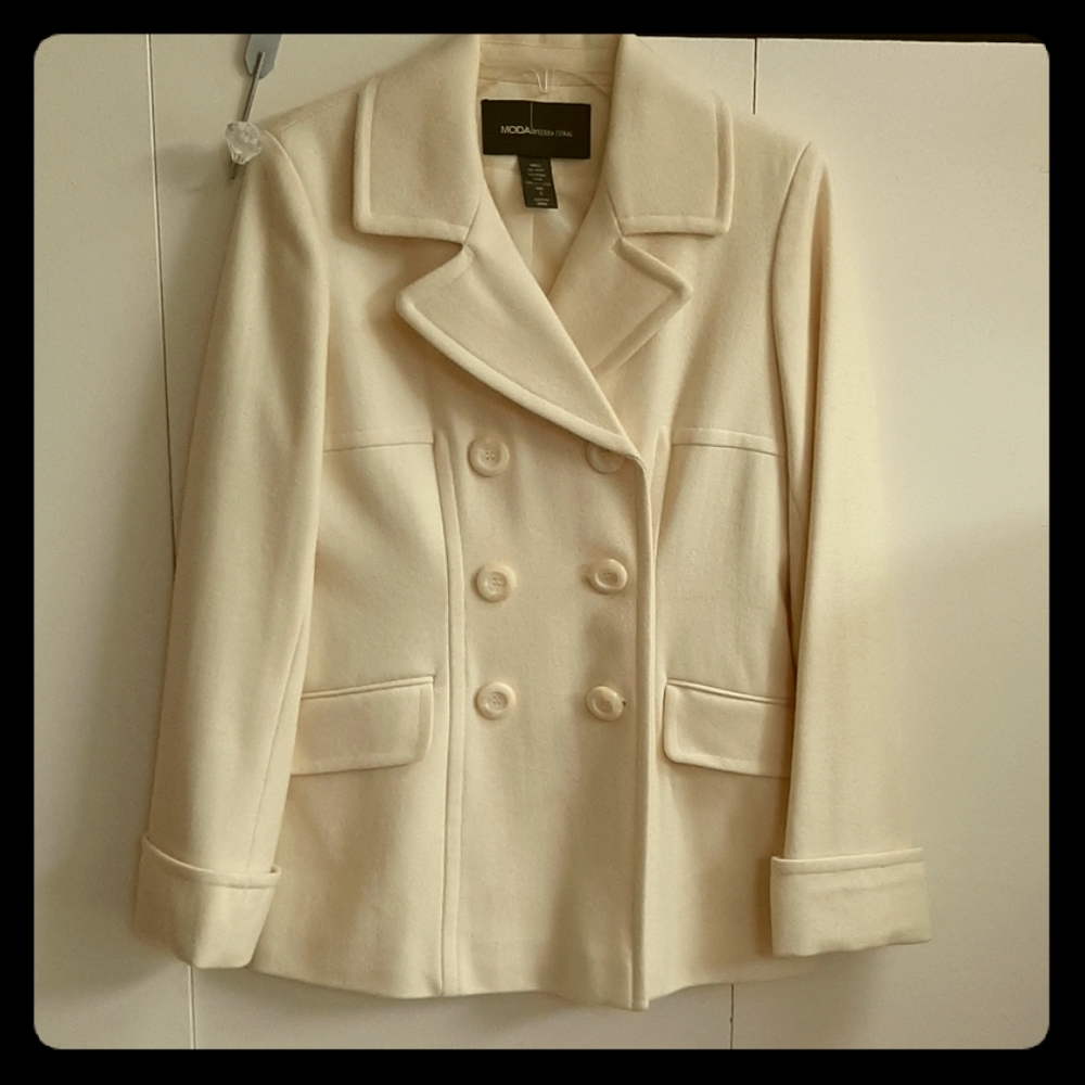 Winter white coat